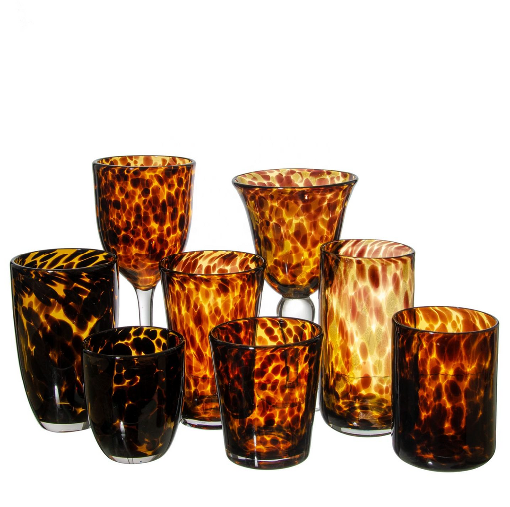 Colour Glass Candle Holder