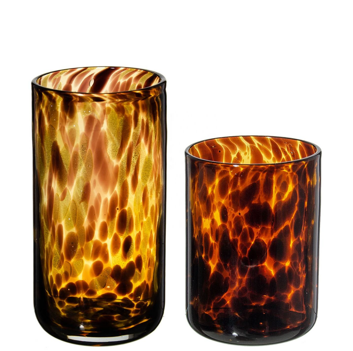 Colour Glass Candle Holder