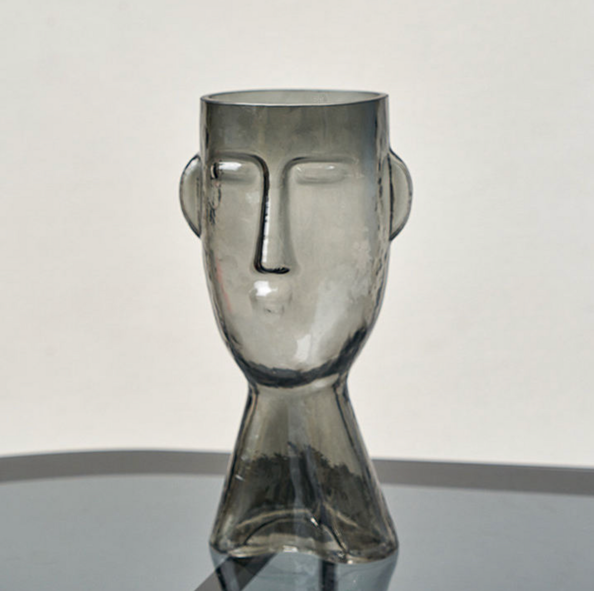 Modern Abstract Face Glass Vase