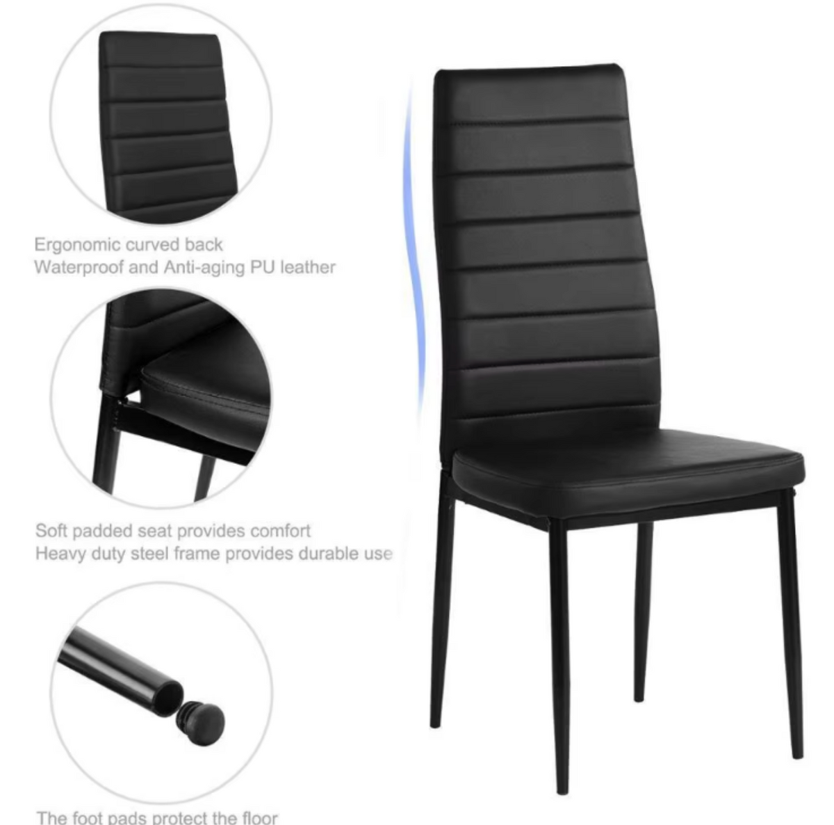 Modern Synthetic Leather Dining Chair